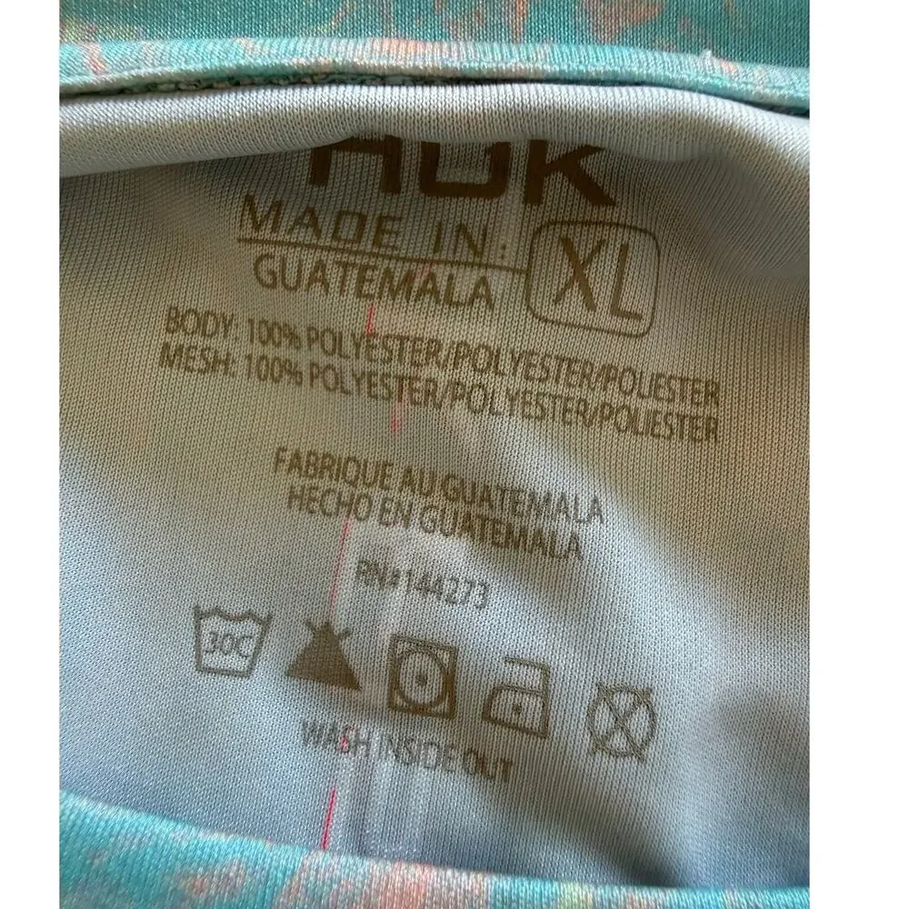 HUK Performance Tie Dye Fishing Long Sleeve Shirt, Women's Size XL - Picture 3 of 3